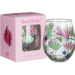 Meadow Thistles Stemless Glass><noscript><img width=