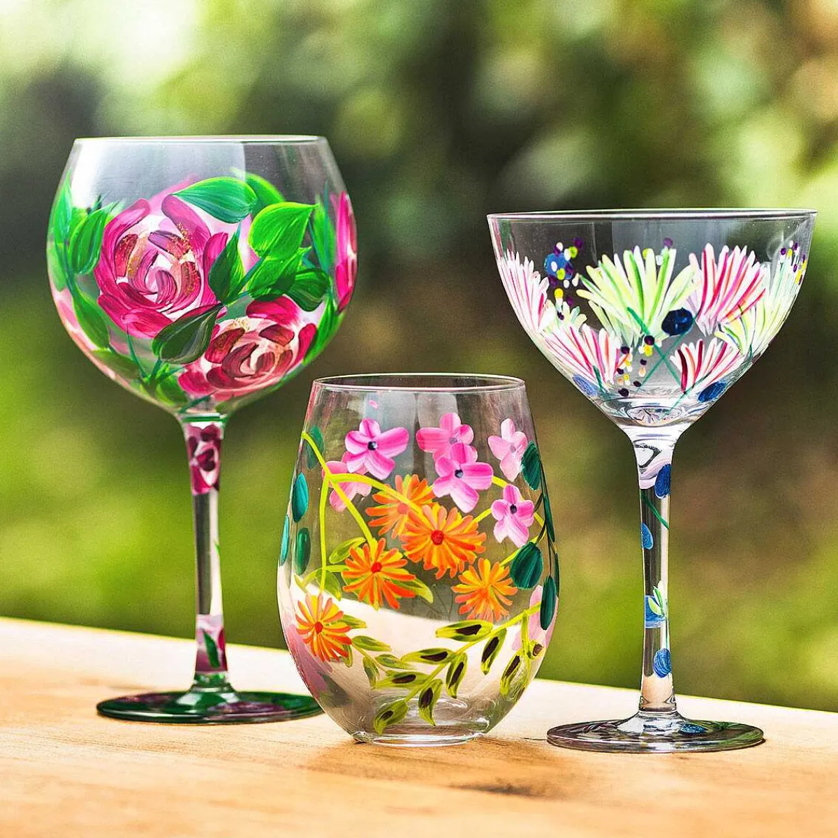 Meadow Thistles Stemless Glass>Lynsey Johnstone Cheap