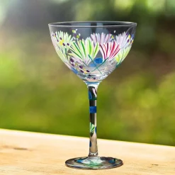 Meadow Thistles Cocktail Glass>Lynsey Johnstone Cheap