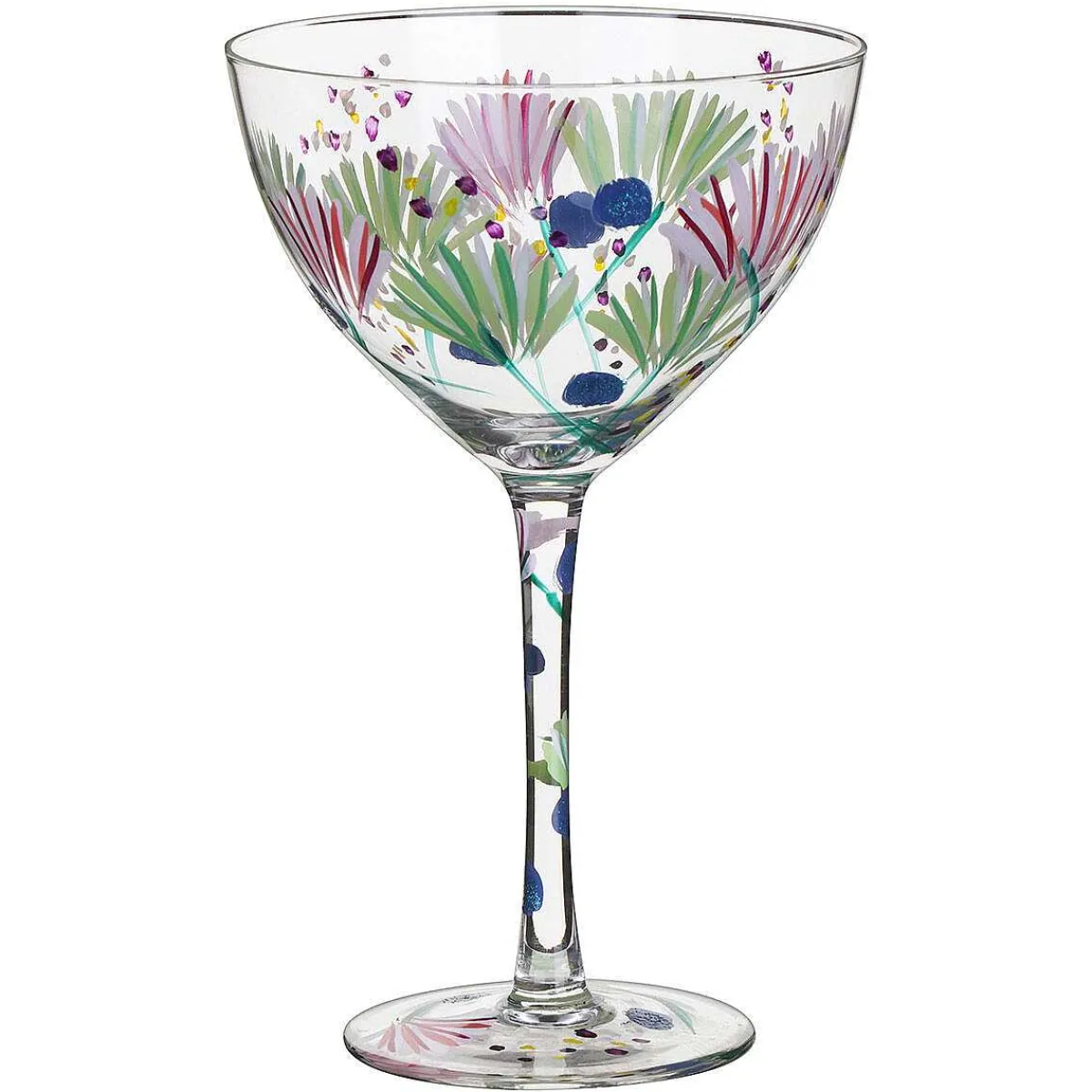 Meadow Thistles Cocktail Glass>Lynsey Johnstone Cheap