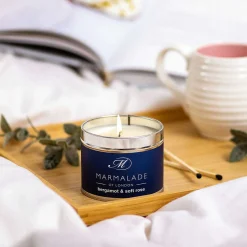 Bergamot & Soft Rose 210G Tin Soy Candle><noscript><img width=