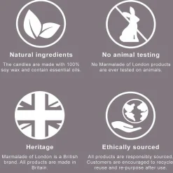 English Rosemary & Patchouli 210G Tin Soy Candle>Marmalade of London Outlet