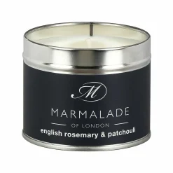 English Rosemary & Patchouli 210G Tin Soy Candle>Marmalade of London Outlet