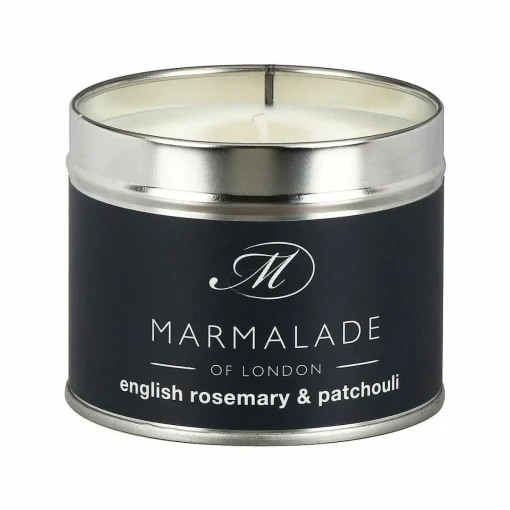 English Rosemary & Patchouli 210G Tin Soy Candle>Marmalade of London Outlet