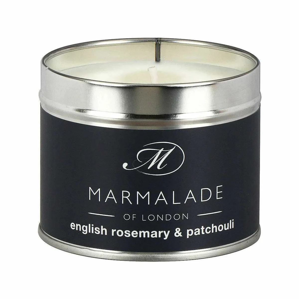 English Rosemary & Patchouli 210G Tin Soy Candle>Marmalade of London Outlet