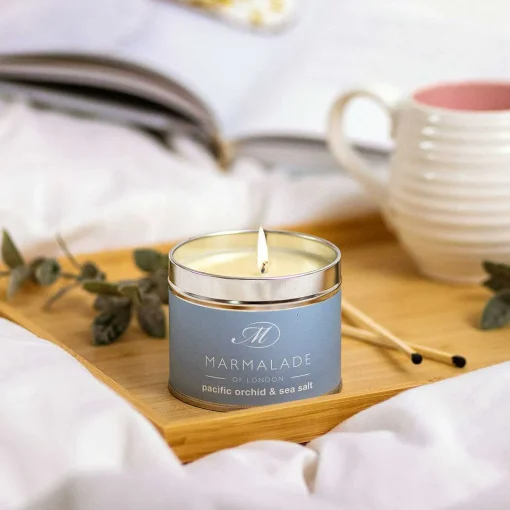 Pacific Orchid & Sea Salt 210G Tin Soy Candle>Marmalade of London Flash Sale