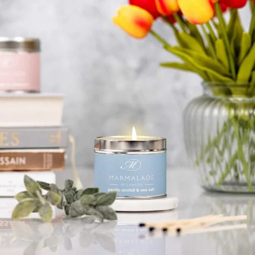 Pacific Orchid & Sea Salt 210G Tin Soy Candle>Marmalade of London Flash Sale