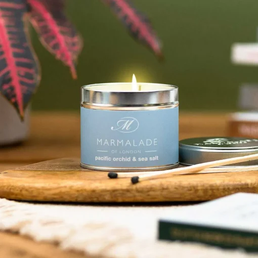Pacific Orchid & Sea Salt 210G Tin Soy Candle>Marmalade of London Flash Sale