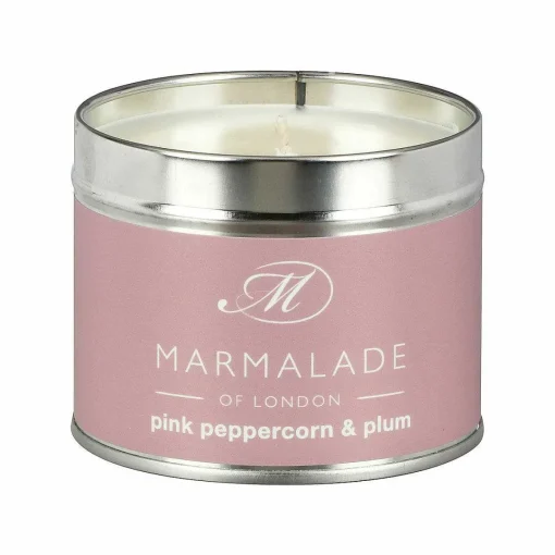 Pink Peppercorn & Plum 210G Tin Soy Candle>Marmalade of London Sale