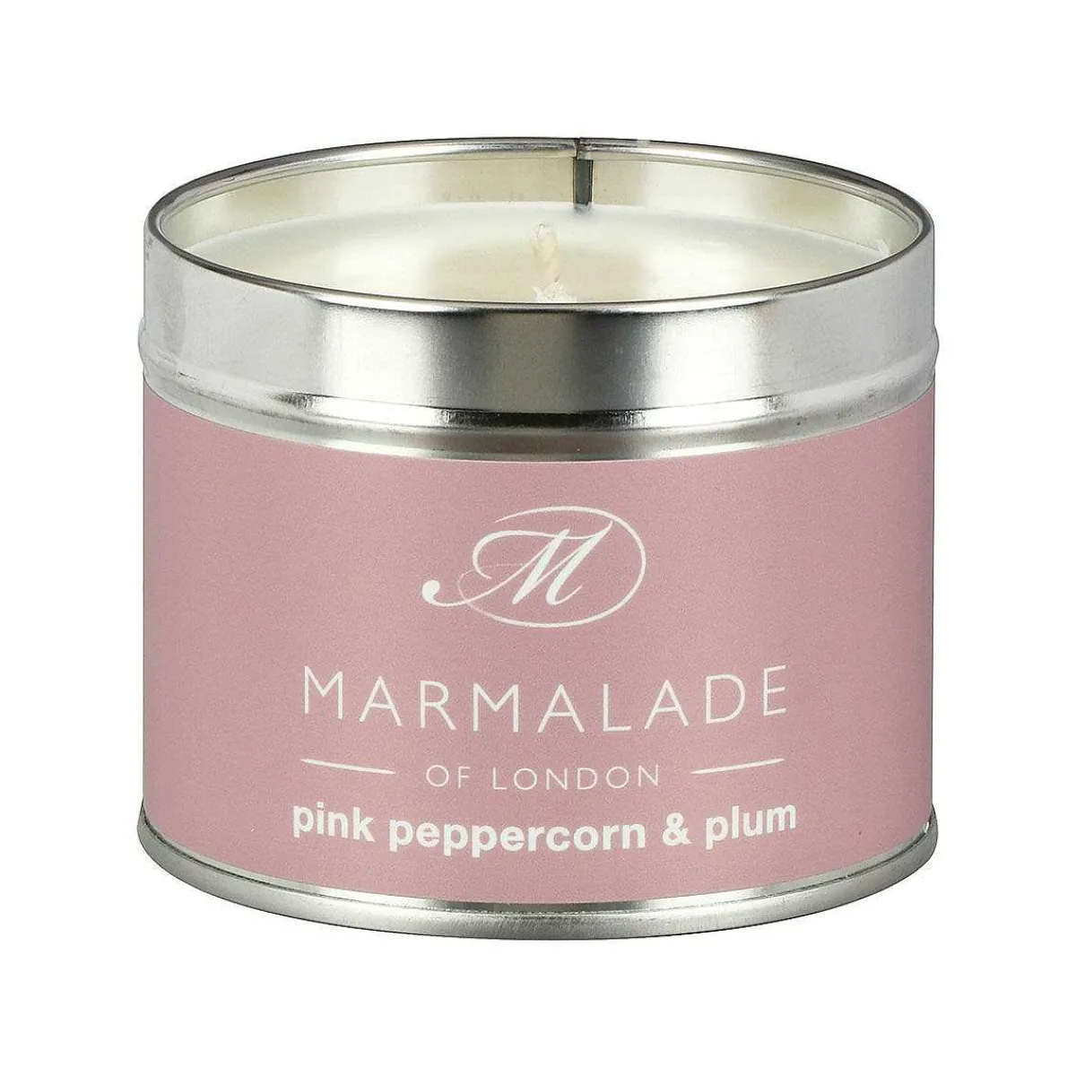 Pink Peppercorn & Plum 210G Tin Soy Candle>Marmalade of London Sale