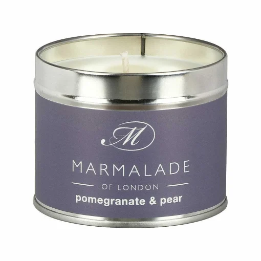 Pomegranate & Pear 210G Tin Soy Candle>Marmalade of London Sale