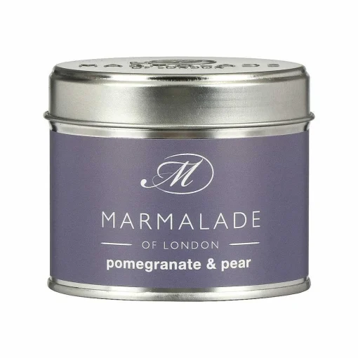 Pomegranate & Pear 210G Tin Soy Candle>Marmalade of London Sale