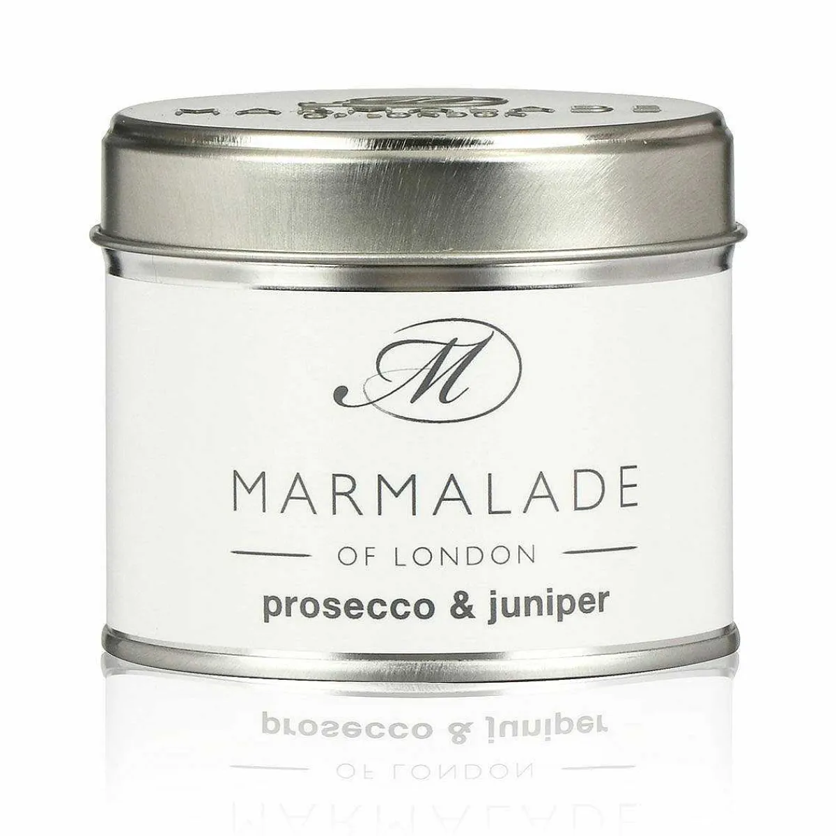 Prosecco & Juniper 210G Tin Soy Candle>Marmalade of London Clearance
