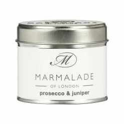 Prosecco & Juniper 210G Tin Soy Candle>Marmalade of London Clearance