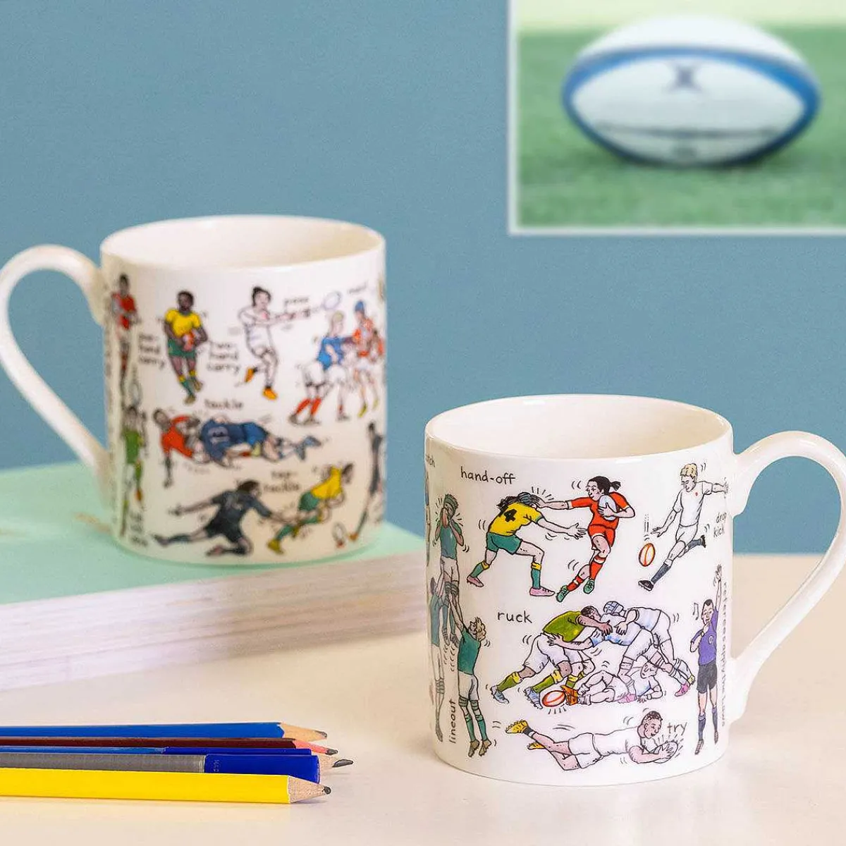 Picturemaps The Art Of Rugby 350Ml Mug>McLaggan Smith New
