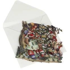 Christmas Bunnies 3D Christmas Card>Me & McQ Online