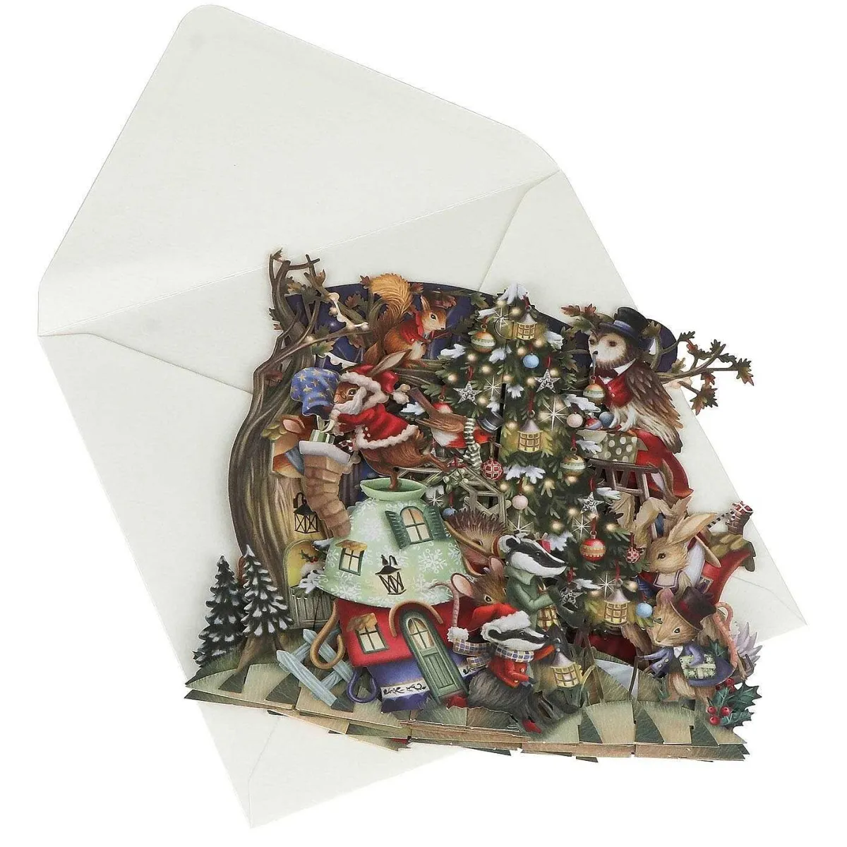 Christmas Bunnies 3D Christmas Card>Me & McQ Online