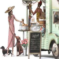 'Coffee Truck' 3D Greetings Card><noscript><img width=