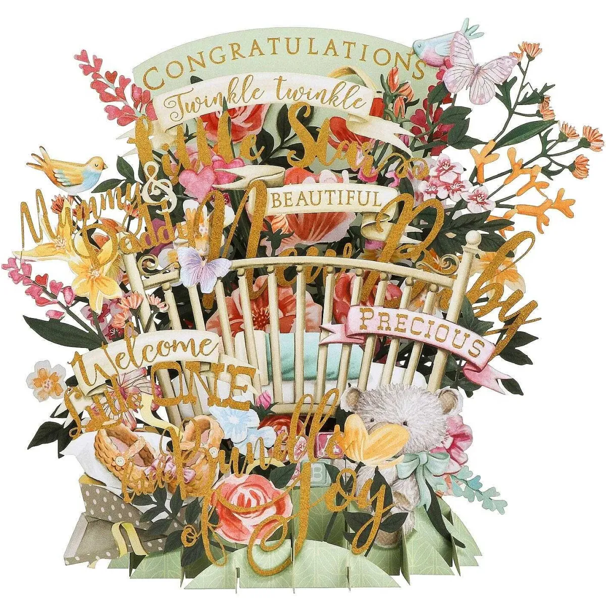 "Congratulations" 3D New Baby Card>Me & McQ Fashion