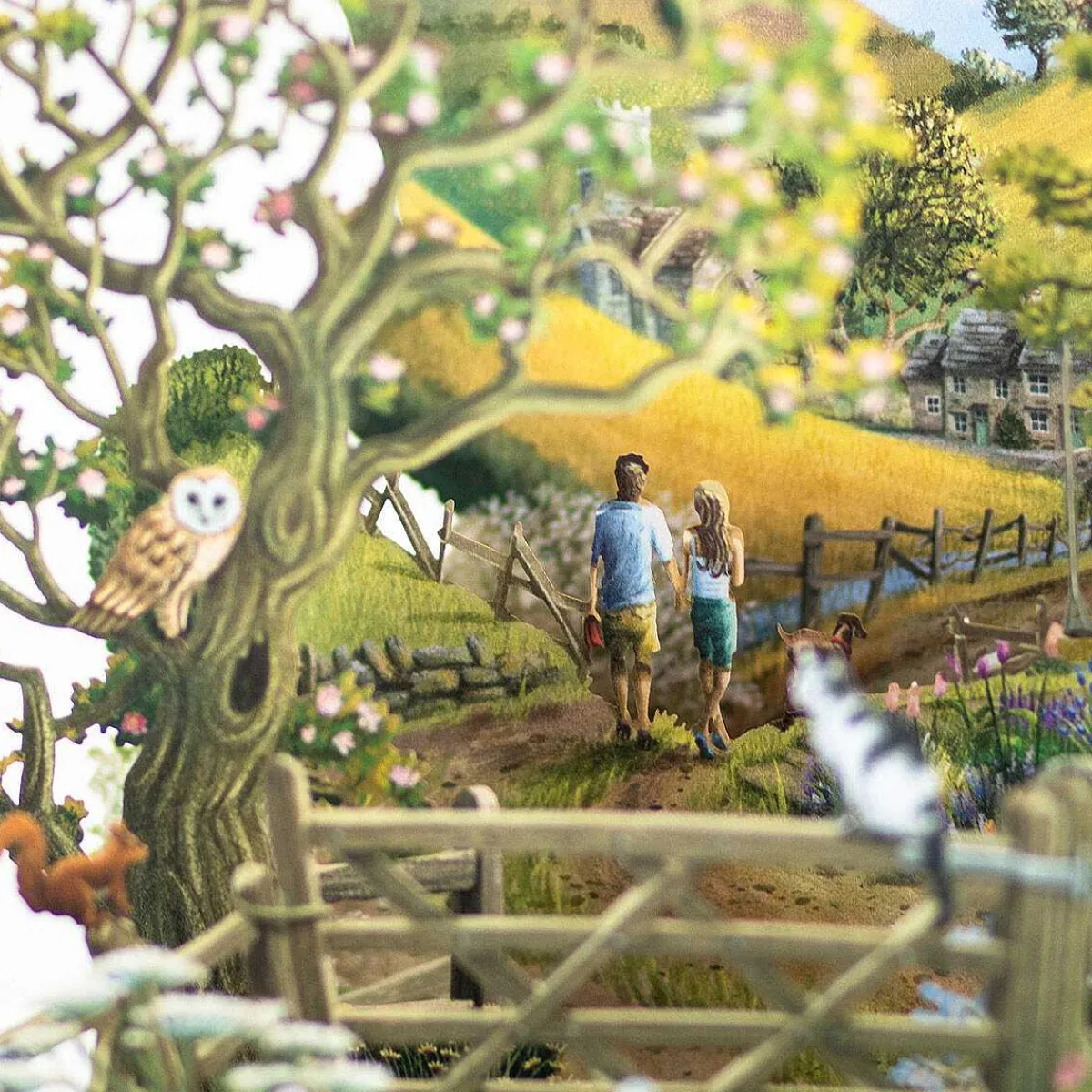 'Countryside' 3D Greetings Card>Me & McQ Cheap
