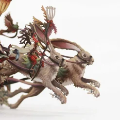 Hare Racing 3D Christmas Card><noscript><img width=