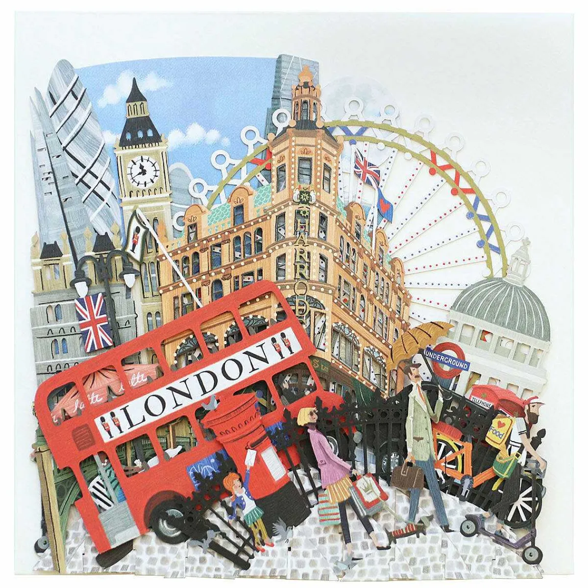'London' 3D Greetings Card>Me & McQ Sale