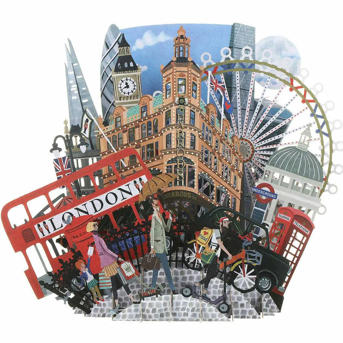 'London' 3D Greetings Card>Me & McQ Sale