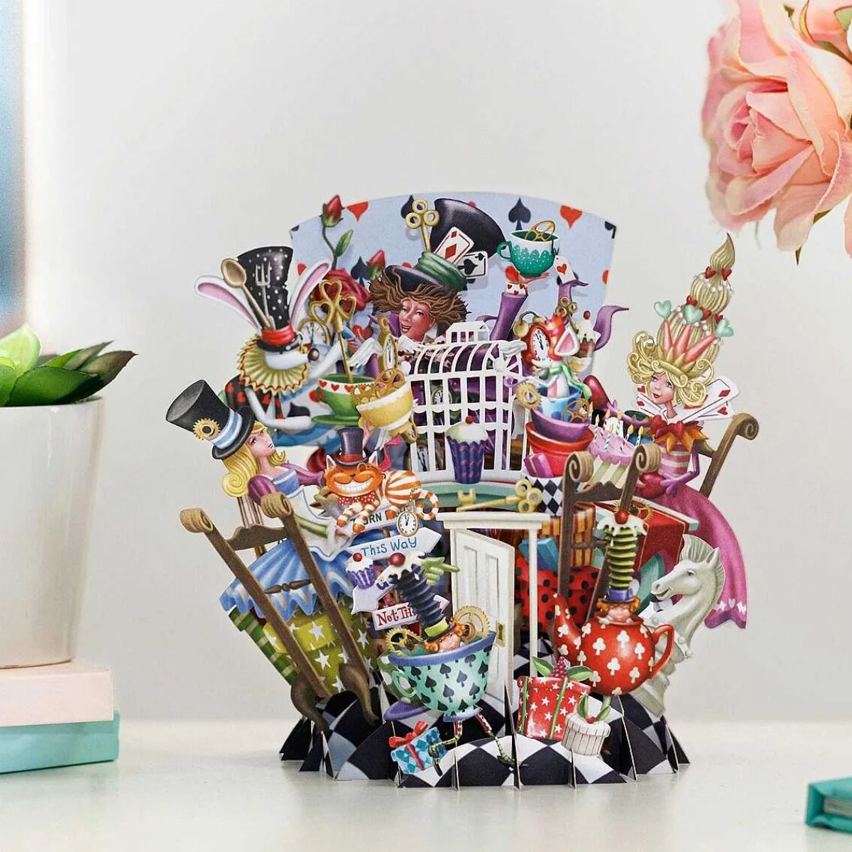 "Mad Hatters" 3D Greetings Card>Me & McQ Fashion