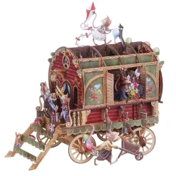 Mouse Caravan 3D Greetings Card><noscript><img width=