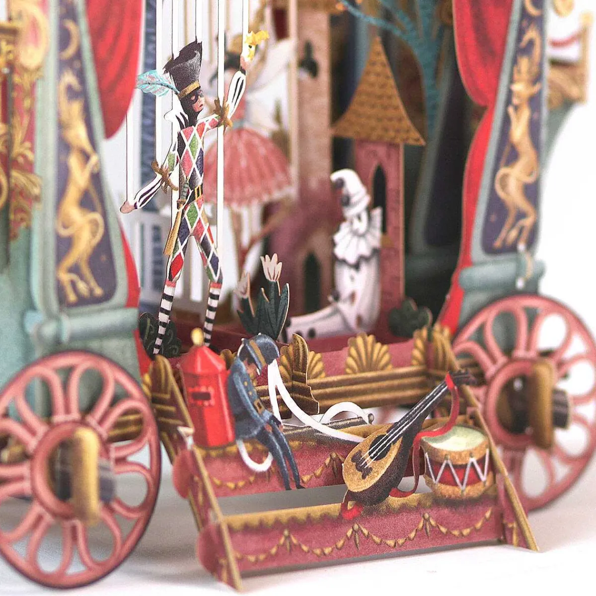 'Puppet Theatre' 3D Greetings Card>Me & McQ Fashion