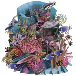 'Reef Life' 3D Greetings Card><noscript><img width=