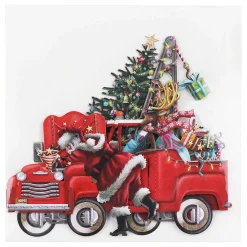 'santa's Pickup' 3D Christmas Card><noscript><img width=