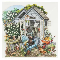 'shed Quarters' 3D Greetings Card><noscript><img width=
