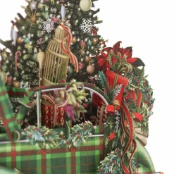 Tartan Car 3D Christmas Card><noscript><img width=