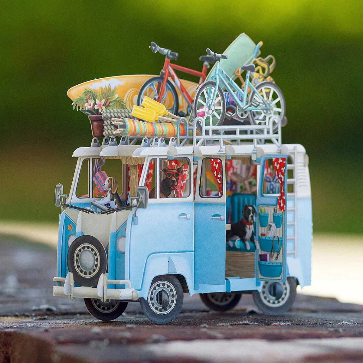 'The Camper Van' 3D Greetings Card>Me & McQ Best