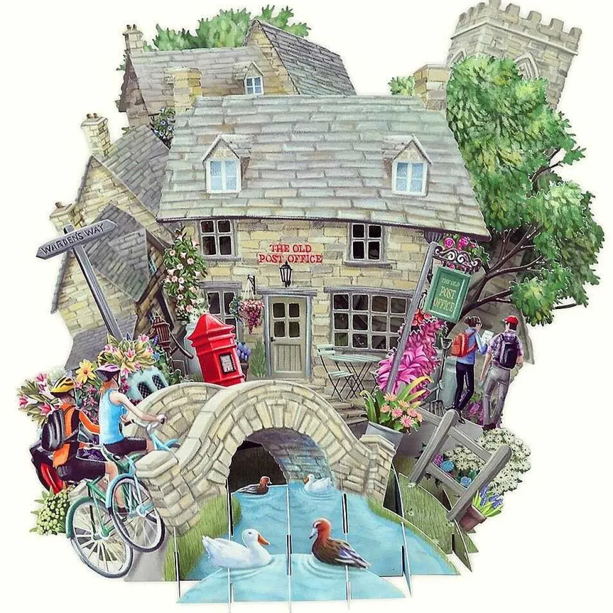 "The Cotswolds" 3D Greetings Card>Me & McQ New