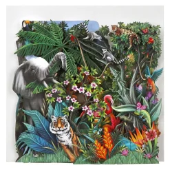 'The Jungle' 3D Greetings Card><noscript><img width=