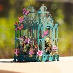 "Tropical Cage" 3D Birthday Card>Me & McQ Shop