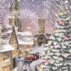 Winter Sheep 3D Christmas Card><noscript><img width=