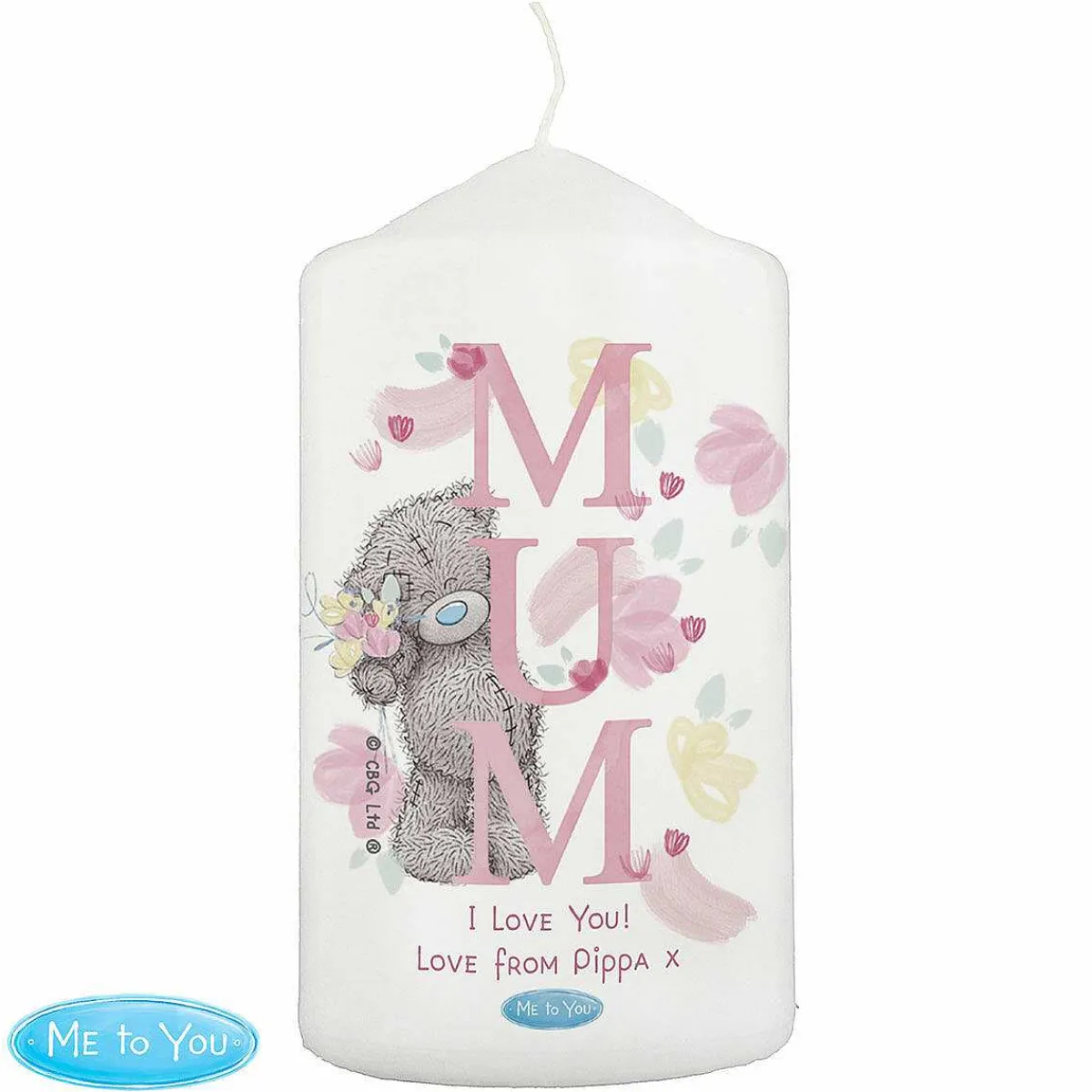 Personalised Mum Pillar Candle>Me To You Store