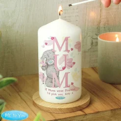 Personalised Mum Pillar Candle><noscript><img width=