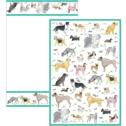 Debonair Dogs Set Of 2 Tea Towels>Milly Green Cheap