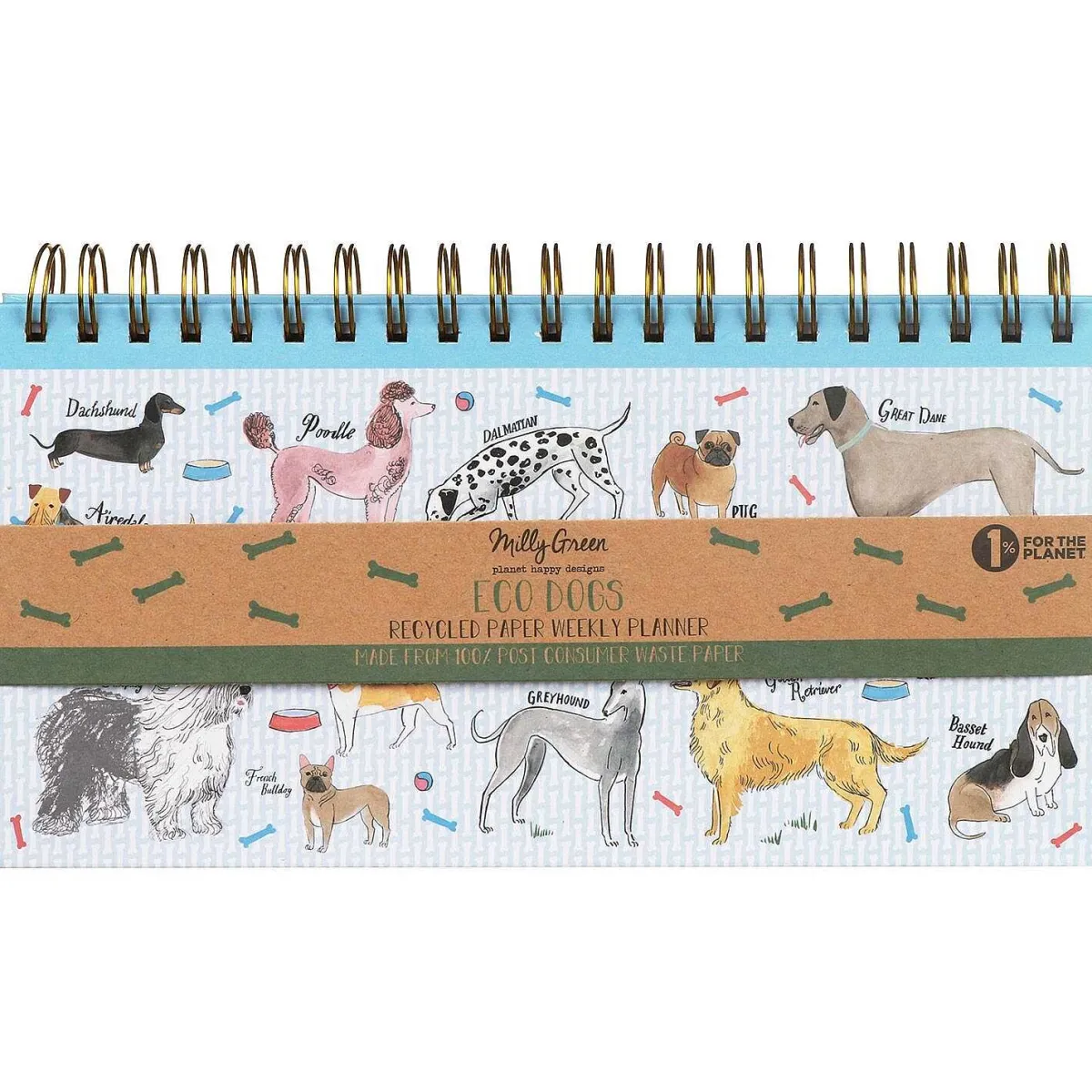 Debonair Dogs Weekly Planner>Milly Green Shop