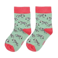 Mint Zebra Girls Bamboo Socks><noscript><img width=