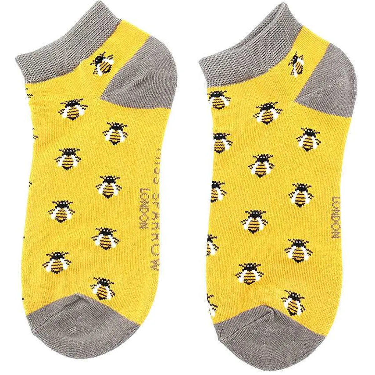 Yellow Honey Bee Women's Bamboo Trainer Socks>Miss Sparrow Sale