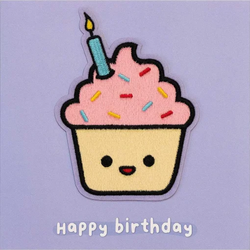 Moji Coco Cupcake Birthday Card With Peel Off Patch>Temptation Gifts Flash Sale