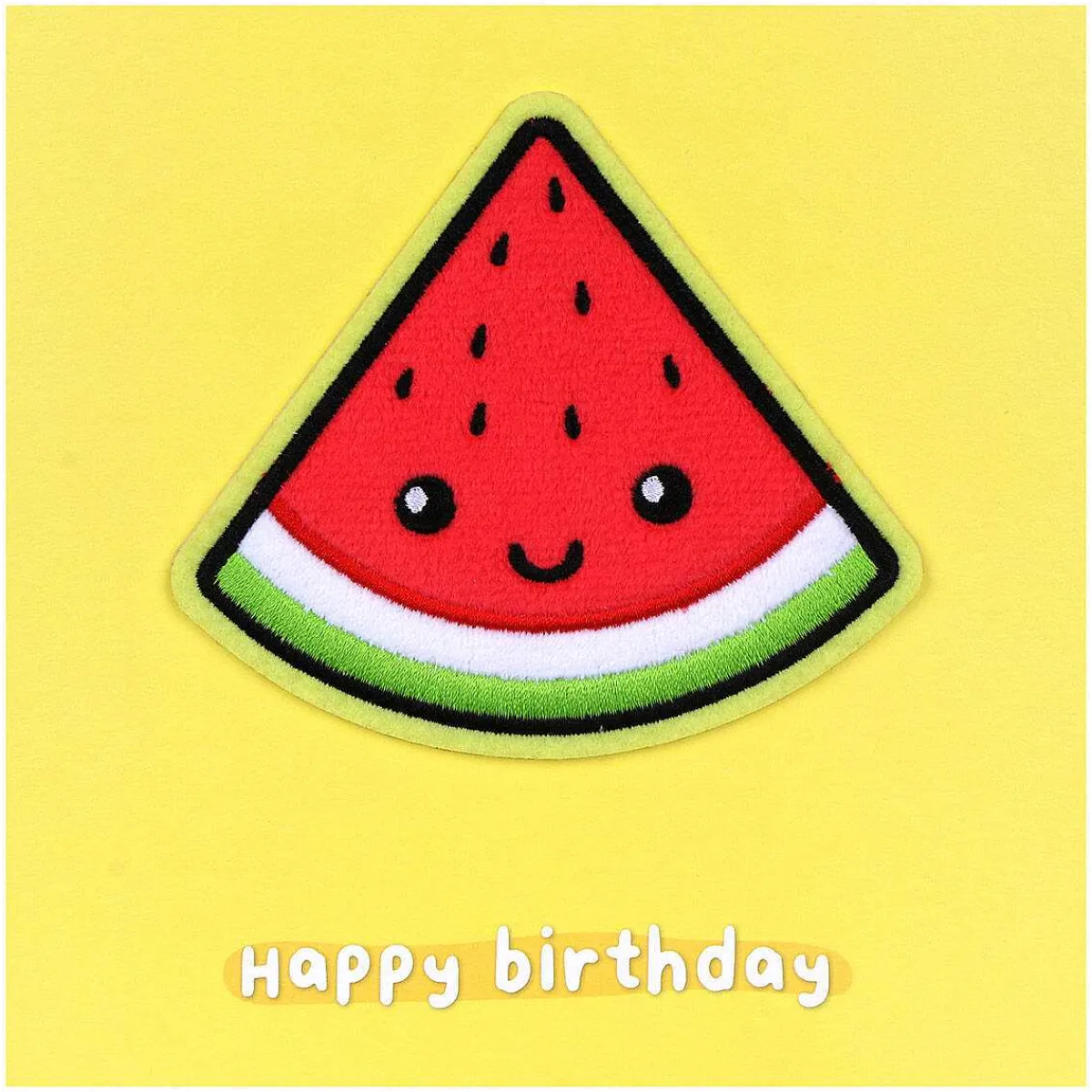 Moji Molly Watermelon Birthday Card With Peel Off Patch>Temptation Gifts Clearance