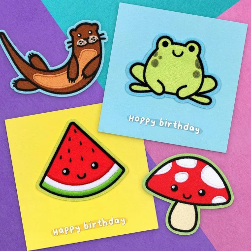 Moji Molly Watermelon Birthday Card With Peel Off Patch>Temptation Gifts Clearance