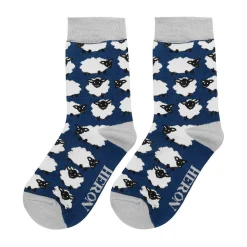 Navy Sheep Boys Bamboo Socks>Mr Heron Store