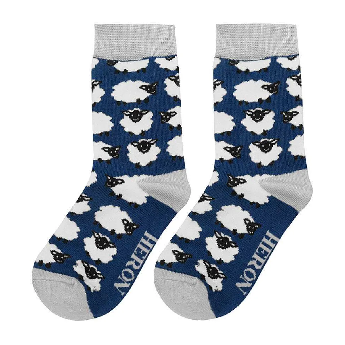 Navy Sheep Boys Bamboo Socks>Mr Heron Store